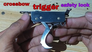 crossbow trigger with safety lock