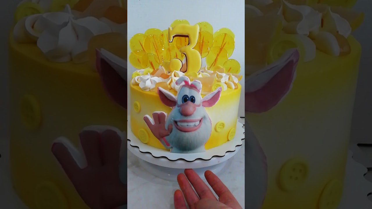 Сахарная картинка буба на торт