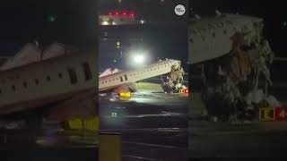 Plane Collides With Fire Truck At New Yorks Laguardia Airport Killing 2