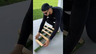 Watch How He Transforms Bamboo Beautiful Garden Shelf!😲