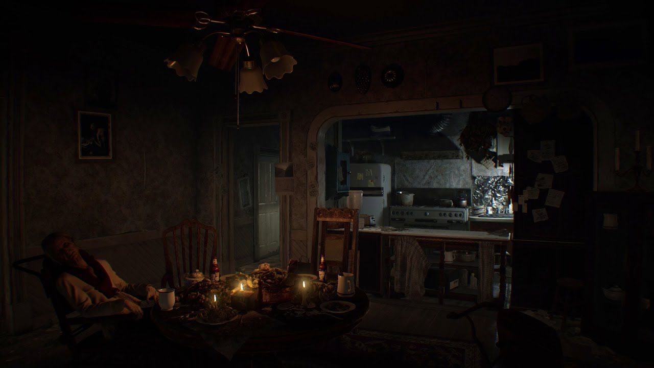 Resident Evil 7: Biohazard | Video Game Ambience | Dining Room (Baker ...