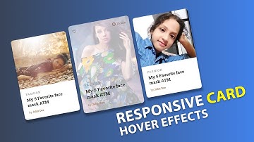 Build a Responsive News Blog Post Card | CSS Responsive Card Hover Effects | Html5 CSS3