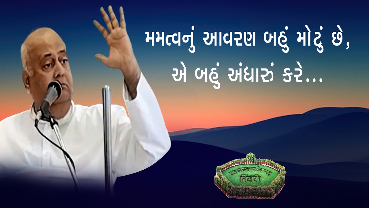 Tivri Shibir 2025 | મમત્વનું આવરણ બહુ મોટું છે, એ બહુ અંધારું કરે...Aptaputra Pareshanandji Satsang