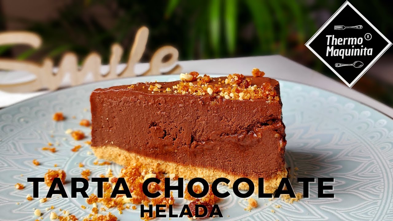 TARTA HELADA de CHOCOLATE con Thermomix.   Muy fácil y rápida de hacer.