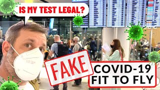 FAKE COVID 19 Tests at Heathrow Airport - My Fit to Fly Certificate Experience