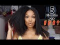 How I Straighten My THICK Natural Hair + Trim Ends