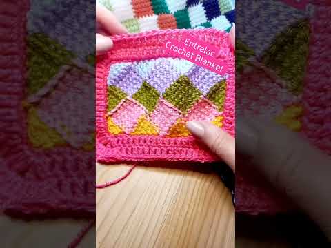 Shorts | Entrelac Crochet Blanket Border | Enclosed Border