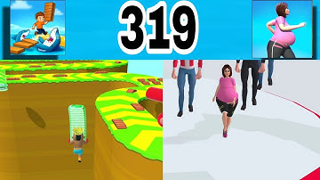 Shortcut Run VS Mother Run: GameplayWalkthrough All Levels ( part 319)