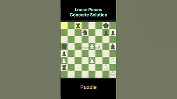 Loose Pieces Concrete Solution #chess #chesstricks #chessgame #chesscom #chesspuzzle #chesstactic