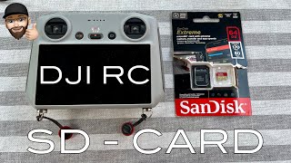 DJI RC Controller SD Card Funktionen