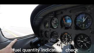 fuel quantity indicators check Cessna 172sp training
