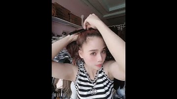 Bộ tóc giả cột thanh quấn xoăn ngắn thích hợp cho mùa hè#toccot