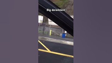 Big landslide derailment #trainderailment #fyp #derailment #trainhorns #traincrash #traincollision