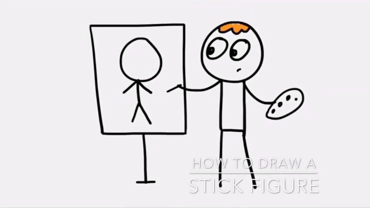 How to draw a stick figure - YouTube