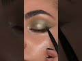 Golden Green Wedding Eye Makeup😍 #makeup #eyemakeup #viralvideo #youtubeshorts #makeuptutorial #fyp