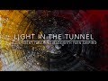 ( 43 ) Fluid Painting - Light in the Tunnel - yarn swiped tree ring