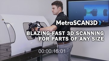 MetraSCAN BLACK: Best-in-class scanning speed for various part sizes