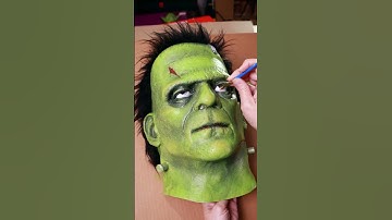 Frankenstein Mask Makeover! Transforming this Halloween store mask...