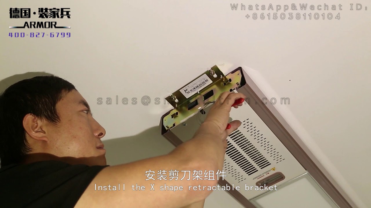 How To Install The Ceiling Mounted Electric Clothes Airer Electric