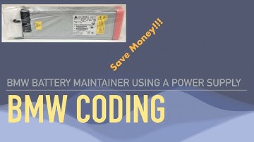 BMW Coding Battery Maintainer Using a Server Power Supply