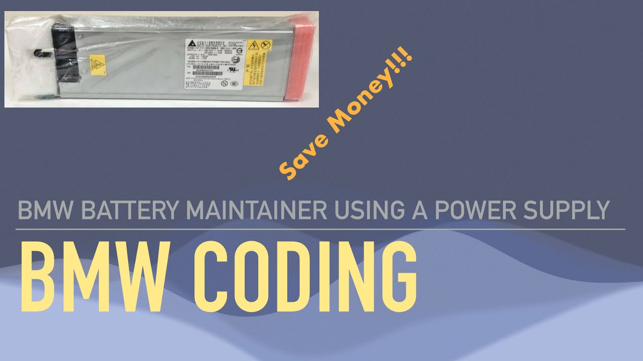 BMW Coding Battery Maintainer Using a Server Power Supply