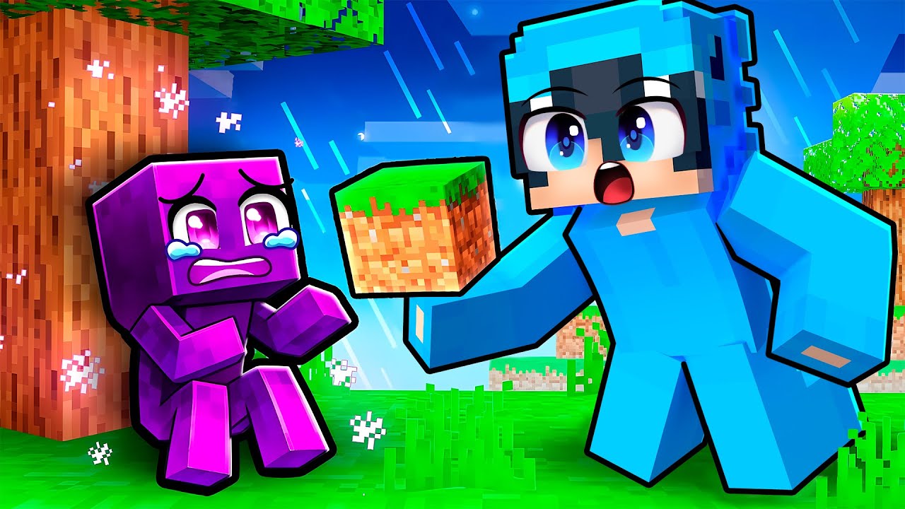 Minecraft'ta ÜZGÜN bir ENDERMAN'i Evlat Edindik!