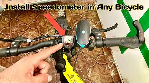How to install cycle speedometer in any bicycle