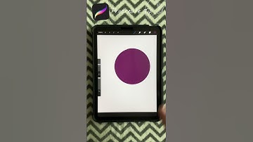 Activating QUICKSHAPE in Procreate