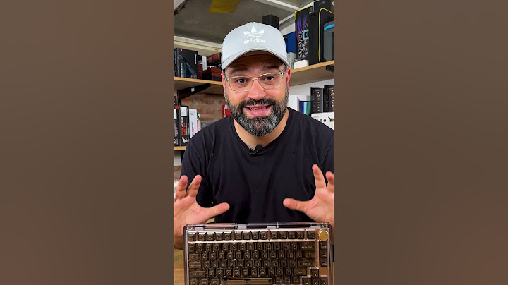 A TRANSPARENT mechanical keyboard! 🔥