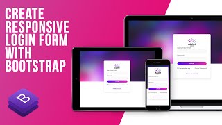 Create Basic Responsive Login Form With Bootstrap - HTML CSS 2020