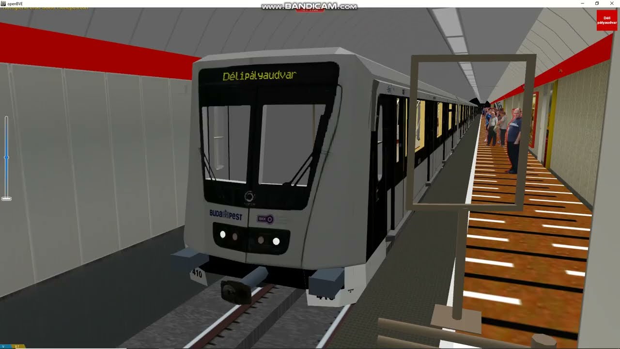 OpenBVE / ALSTOM Metro szerelveny uj Inditasjelzövel !!! / M2 Metro Palya