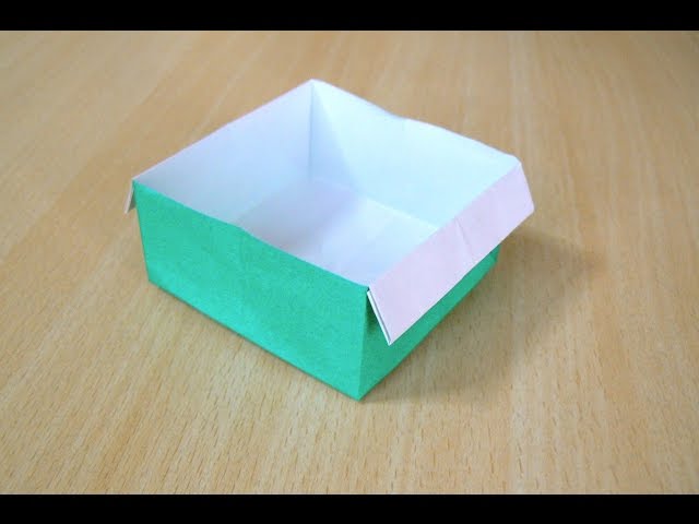 Cara membuat Kotak. Origami. Seni melipat kertas. class=