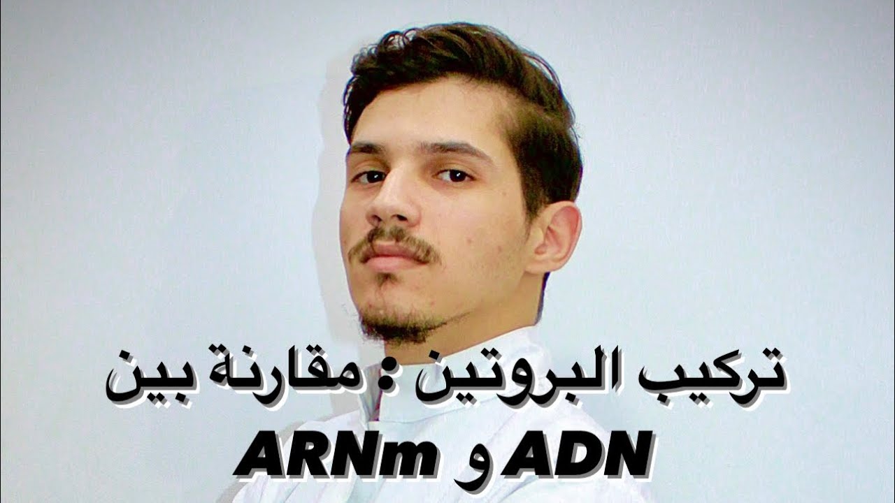 الوحدة الأولى : تركيب البروتين ( الجزء 12 : مقارنة بين ADN و ARNm )