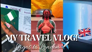 MY TRAVEL VLOG😎✈️🇬🇧🇳🇬| MY FIRST TIME ON AN AIRPLANE 🤭| Lagos to London| MonnyLagos