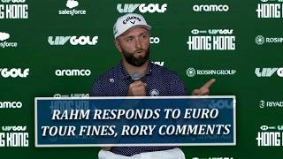 Full Jon Rahm Reacts To LIV Golfers Paying DP World Tour Fines, Rory McIlroy's Cheeky Barbs Guide