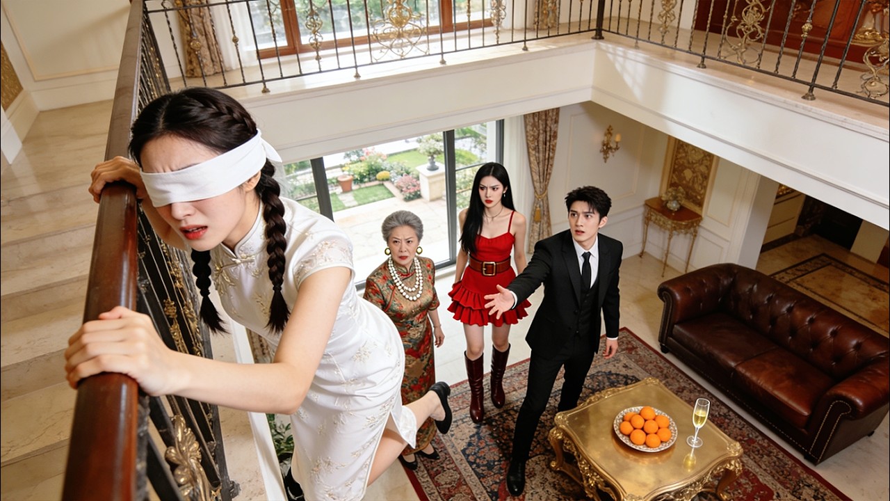 全家嘲笑我是失明失憶的“傻媳婦”，唯有丈夫護我周全，嫉妒的情敵推我下樓卻助我恢復記憶，我當場清算所有仇人，全家嚇到跪地求饒！#短剧 #逆袭 | 粥粥短剧社