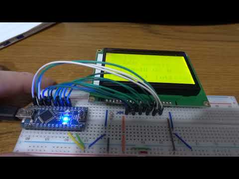 12864B V2.0 LCD display module Arduino demo