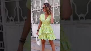 Vestido malha floral cintinho babados screenshot 4