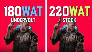 Undervolt vs. Stock in Cyberpunk 2077 | 40 Watts Less on RTX 3070!