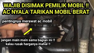 The AC is on but the car is heavy to pull, this is the cause!!