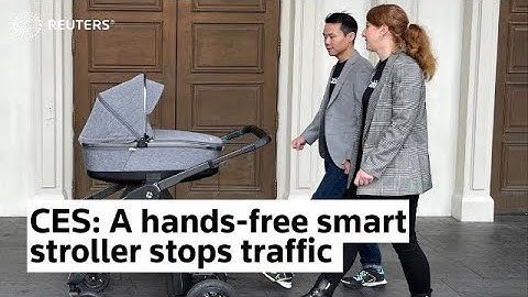 CES: Hands-free smart stroller stops traffic