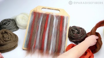 Satisfying Hobbit Themed Fiber Blending Using Natural Plant Dyed Wool and Silk