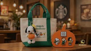 Details 🎃 Snoopy x Starbucks Fall Collection 2026 ☕🍂 | Peanuts Pumpkin Finds News