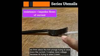 Kitchen Table Circuits: Series Utensils to explain series circuit elements