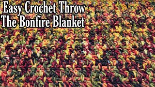 Quick and Easy Fall Crochet Throw Blanket Tutorial | Bag O Day Crochet