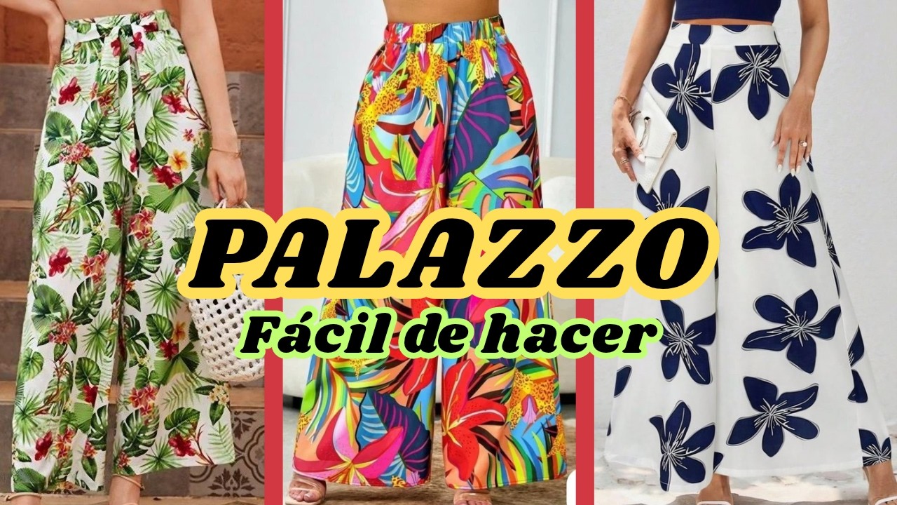 Palazzo fácil y sencillo, no te quedes sin hacer el tuyo, en este video encontraras el patrón