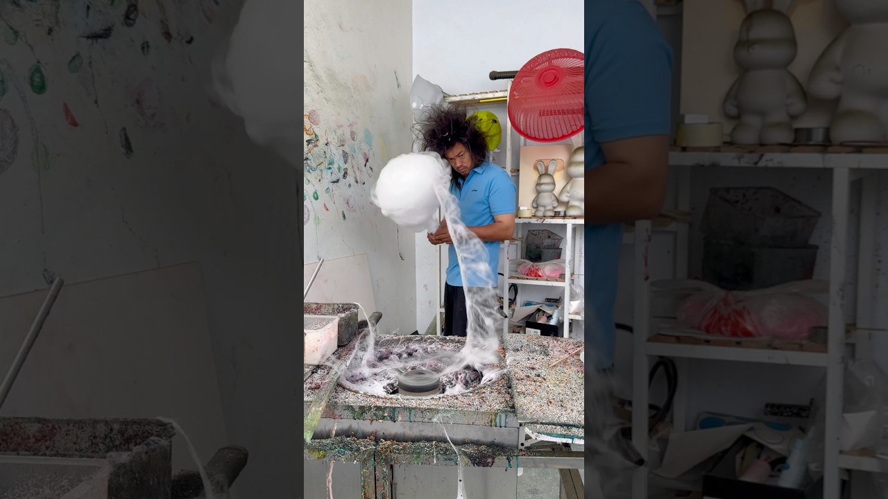 Cotton candy making