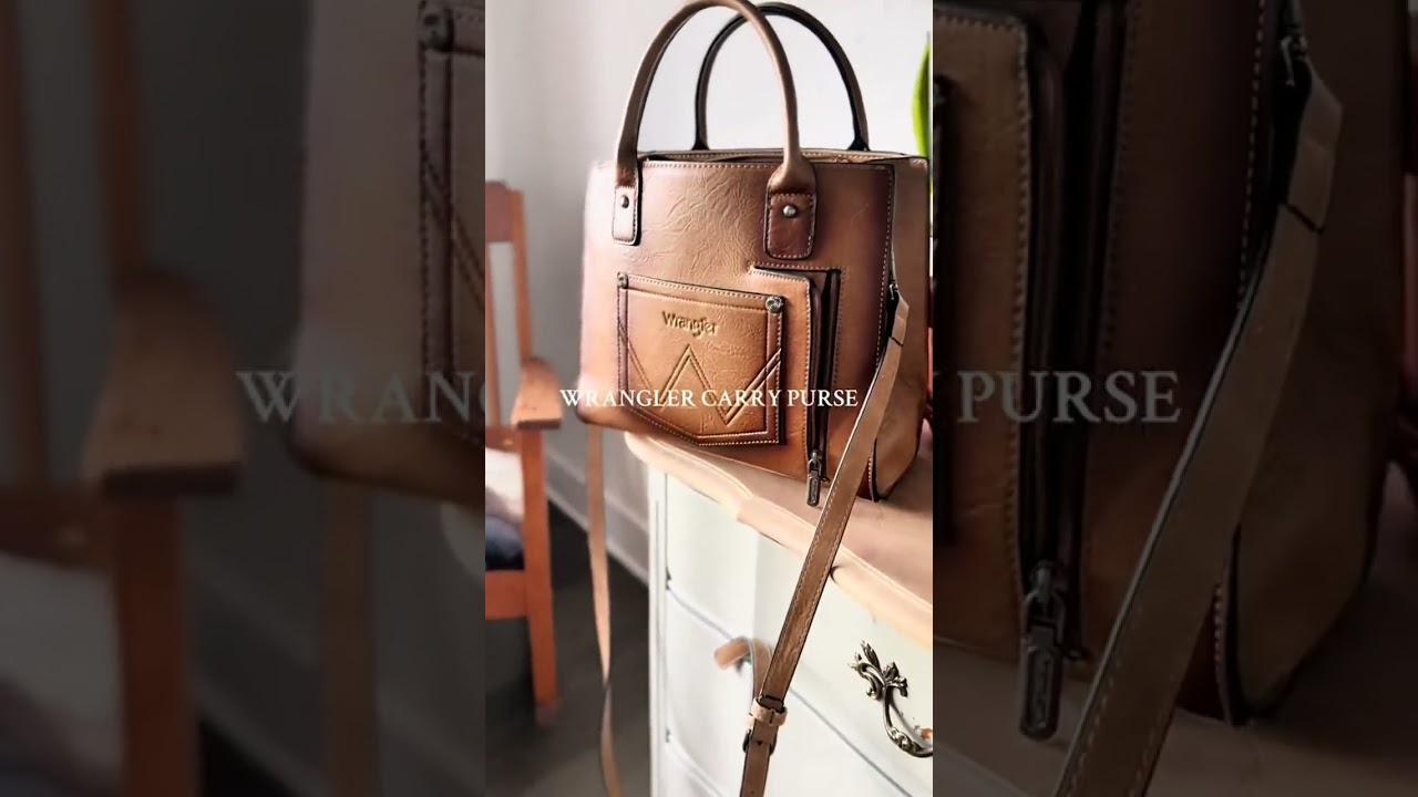 How beautiful is this wrangler purse?🤍 