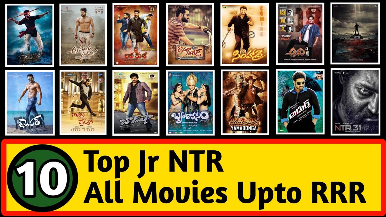 Jr Ntr Top 10 Telugu Movies List Upto RRR | Jr Ntr All Movies List Budget And Collection