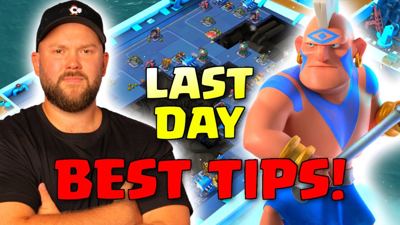 LAST DAY TIPS FOR SEASON 54!!! // Boom Beach Warships